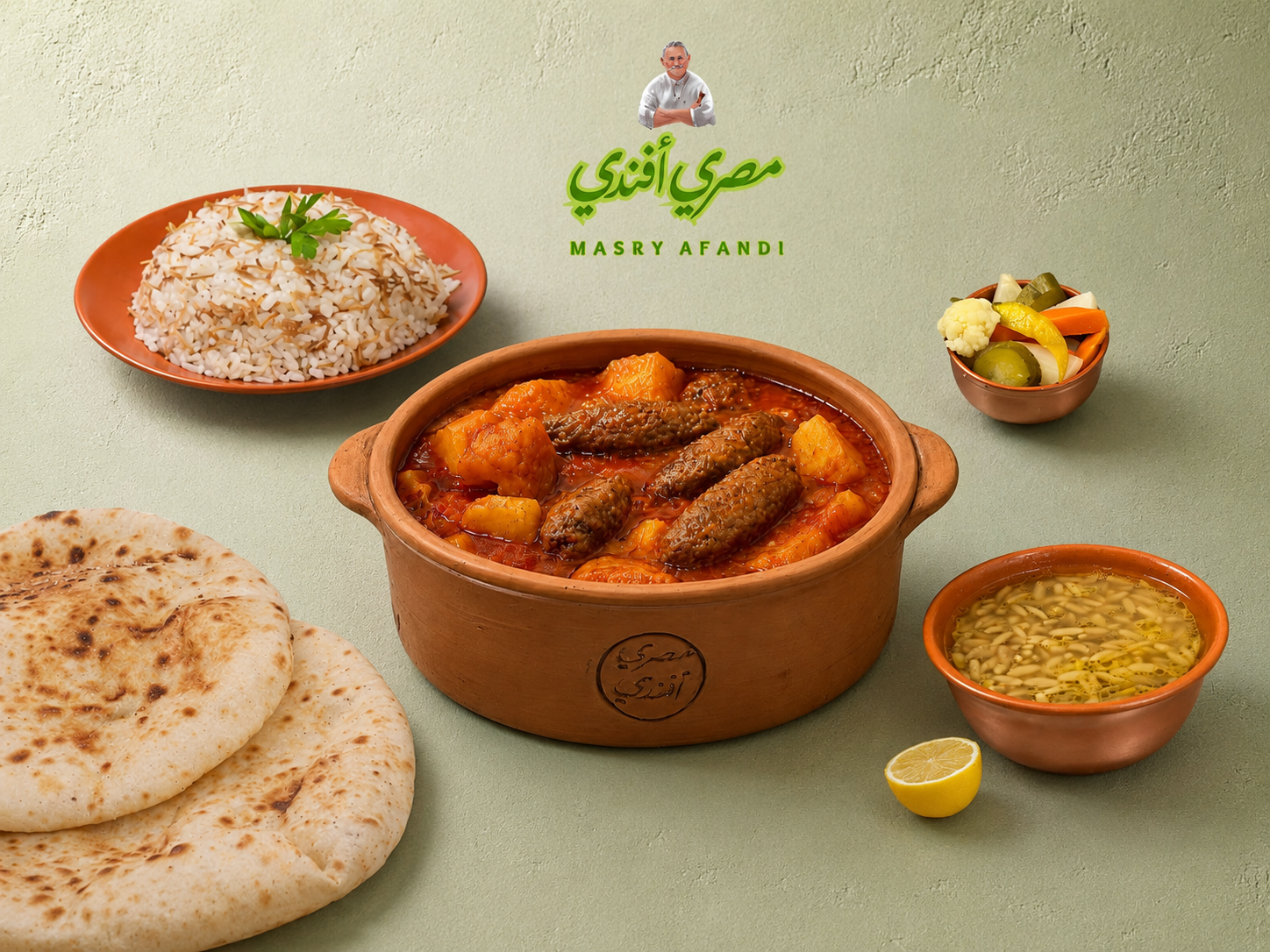 طاجن كفتة أرز بالبطاطس