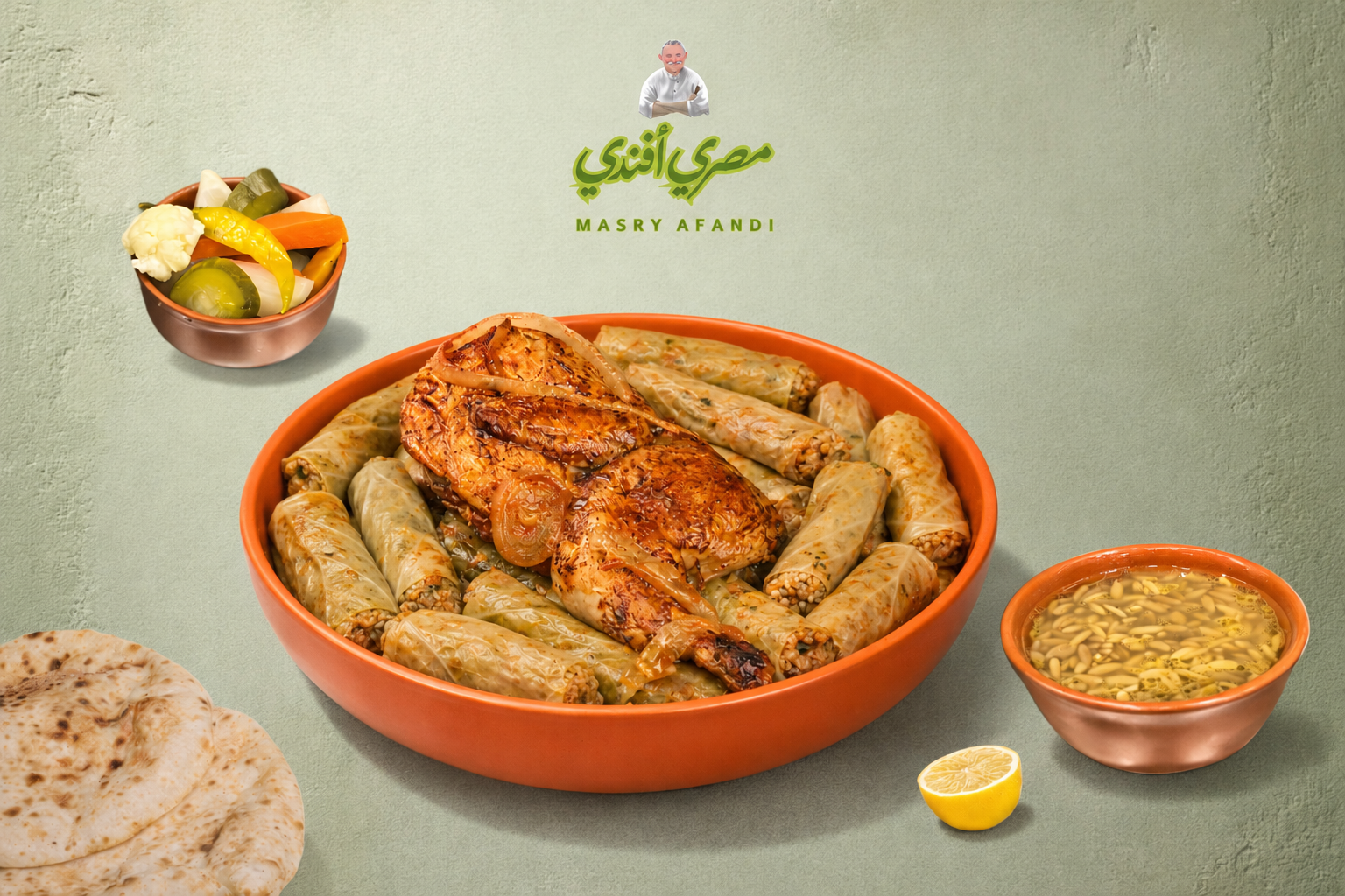 صينية محشي كرنب بالفراخ في الفرن